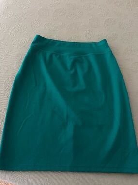 Style & Co. Green A-Line Skirt